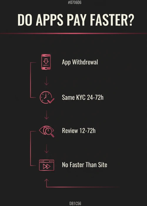 Smartphone showing a casino app with fast payout options in Canada